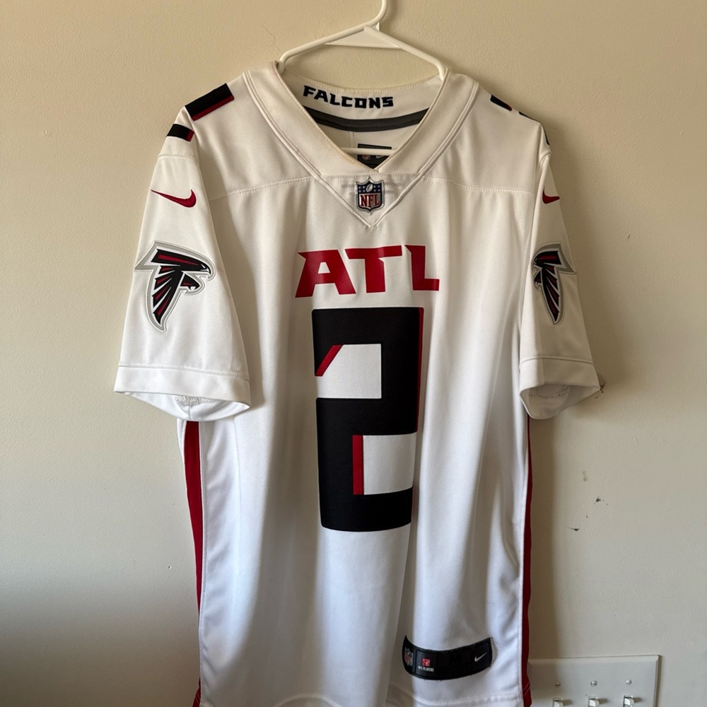 NFL White and Red Falcons Jersey